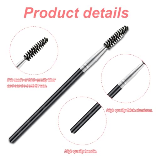 Foto von Lmyzcbzl Wimpernbürste, 3 Pcs Augenbrauenbürste, Augenbrauenpinsel, Wimpernkamm, zum Modifizieren von Augenbrauen und Wimpern, Make-up-Tools