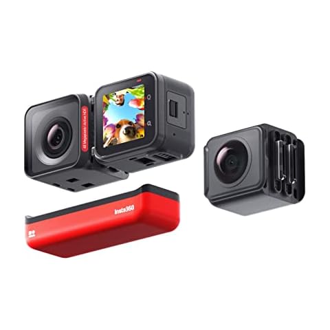 Insta360 ONE RS Twin Edition – Waterproof 4K 60fps Action Camera & 5.7K 360 Camera with Interchangeable Lenses, Stabilization, 48MP Photo, Active HDR, AI Editing Cover