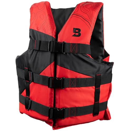 Bluestorm Type III Adult Universal Foam Life Jacket - Red
