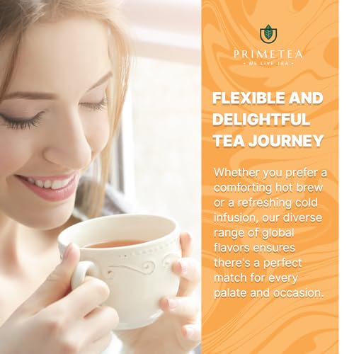 Prime Tea Apricot-Peach - Exquisite Fruit Tisane, Premium Organic Loose Leaf, Delicious Herbal Tea Mix thumb #6