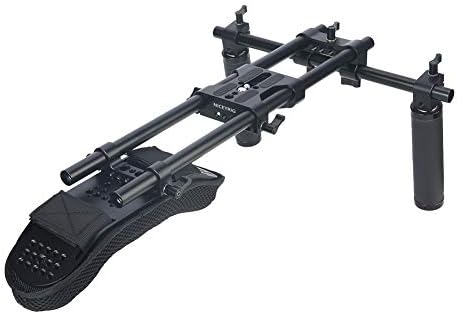 NICEYRIG 15mm Shoulder Pad Support System for DSLR Camera Cinema Camcorder, Shoulder Mount Rig with Base Plate