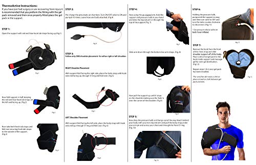 NatraCure Hot/Cold & Compression Shoulder Support 6032 - (Left/Right Shoulder Brace) - (for Shoulder Sprains, Strains and Post Rotator Cuff Surgery) NatraCure Hot/Cold & Compression Shoulder Support 6032 - (Left/Right Shoulder Brace) - (for Shoulder Sprains, Strains and Post Rotator Cuff Surgery)