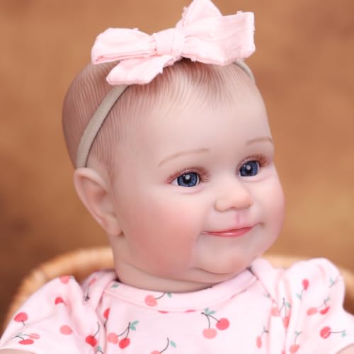 Tookyhill Reborn Baby Dolls, 18 Inch Full Vinyl Body Real Life Baby Girl - image 7