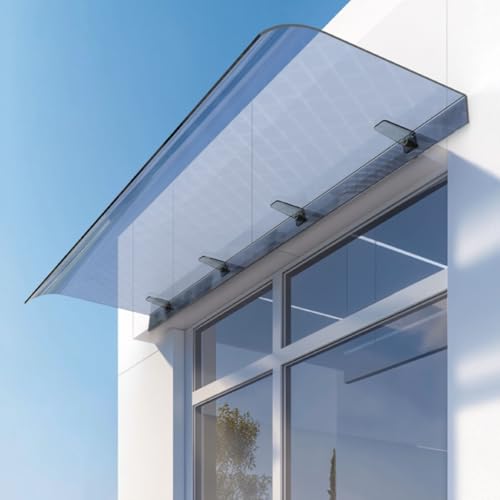 Toldo de puerta para exteriores, protección solar contra la lluvia, resistente a la intemperie, diseño silencioso, perfecto para entradas, ventanas y patios