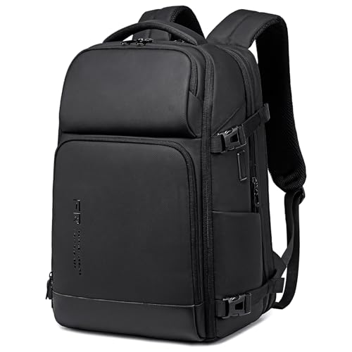 Sac à dos de voyage extensible noir de 43,2 cm pour ordinateur portable