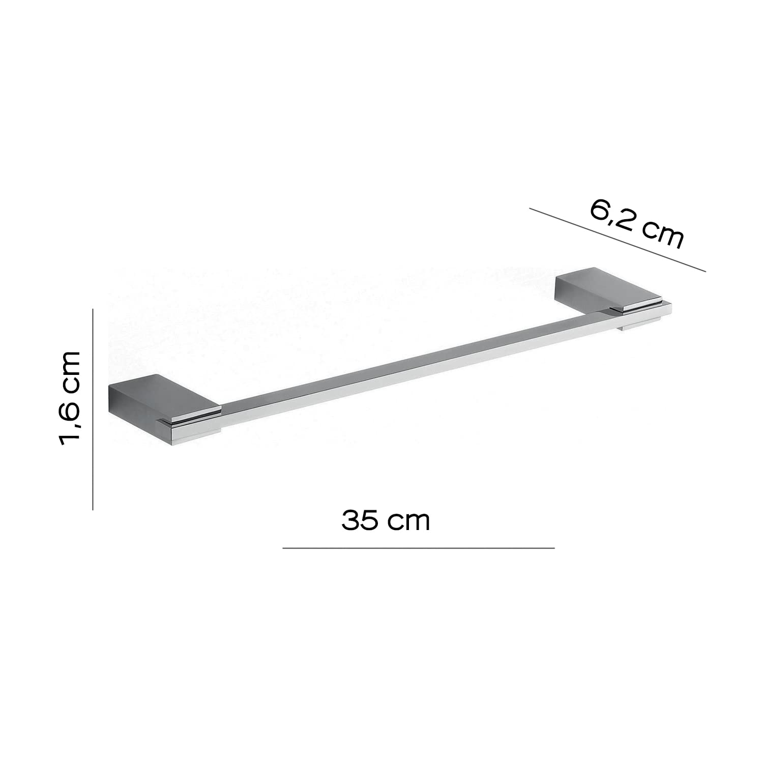 Portasciugamani bagno Gedy fissaggio a vite 13 3821-35