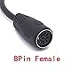 Tomost 8-poliges DIN-Kabel für Powerlink MK2 MK3 DIN 3 5 7 8 Midi-Kabel Bang Olufsen B&O Beolab (Buchse auf Buchse)