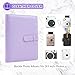 64 Pockets Photo Album Book for 2x3 Inch Film - Mini Small Albums for Fujifilm Instax Mini Instant Camera, for Polaroid Hi-Print Pictures, Kpop Photocard Holder Binder (Purple)