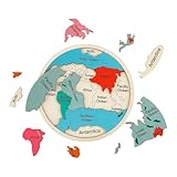 mappemonde interactive king jouet | Outil d'apprentissage géographique: Le puzzle de carte du monde pour enfants sert d'outil d'apprentissage de la géographie attrayant, avec des étiquettes claires des continents et des mers qui améliorent l'éducation géographique précoce tout en favorisant la conscience spatiale visuelle, idéal pour les jeunes étudiants explorant les continents et les mers de la carte du monde pendant le temps de jeu ou les activités en classe.