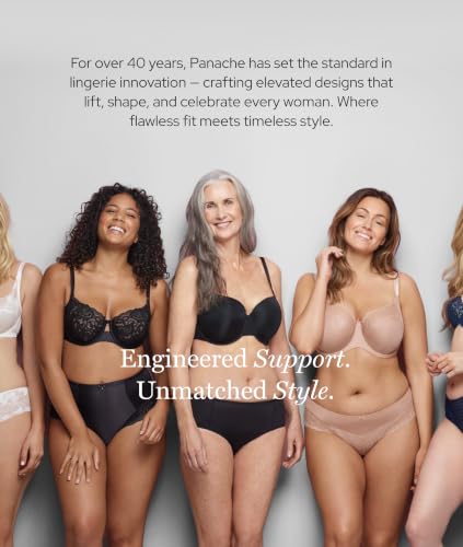 Image of Panache Ana Plunge Bra - Underwire Full-Bust Bra with Stretch Lace & Lift