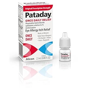 Pataday Once Daily Relief Allergy Eye Drops by Alcon, for Eye Allergy Itch Relief, 2.5 ml