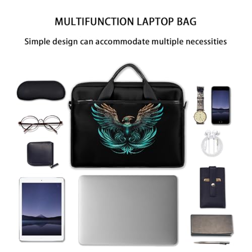 Funda para laptop de 15 pulgadas con diseño de fénix fantástico, maletín delgado para negocios, bolso mensajero para mujeres y hombres, funda para laptop para trabajo, oficina y viajes miniatura 7