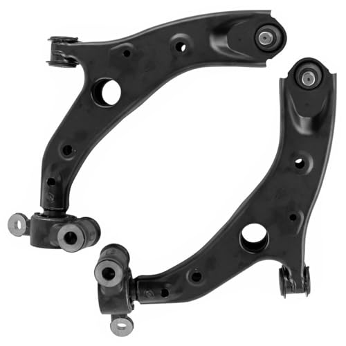 Image of Detroit Axle - 4pc Front Suspension Kit for 2014 2015 2016 2017 2018 Mazda 3, 3 Sport, 2 Lower Control Arms with Ball Joint 2 Outer Tie Rod Ends Replacement