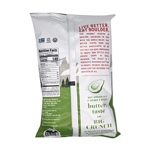 Boulder Canyon Chip Cut Avocado Sea Salt, 5.25 Oz #TOP3