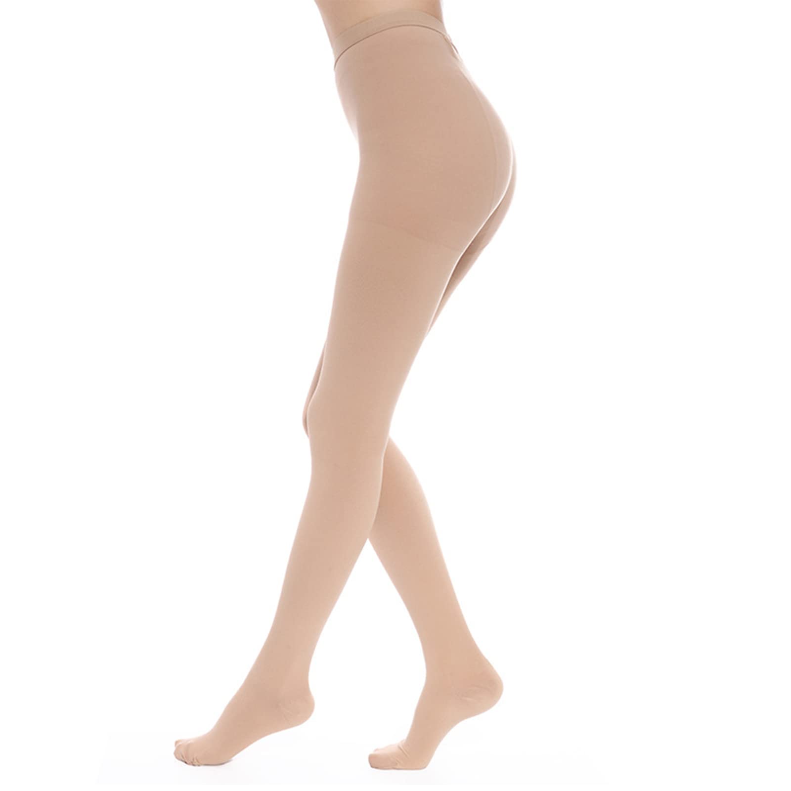 Sili TechnologyCompression Pantyhose for Women 20-30 mmHg Support Hose Opaque Closed Toe Stockings High Waist Tights