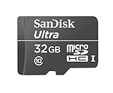 SanDisk Ultra - Tarjeta de Memoria MicroSD de 32 GB (UHS-I, Clase 10, hasta 30 MB/s SD)