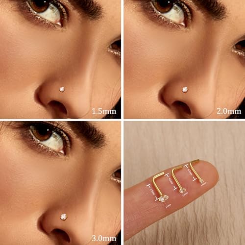 Gouden neusring piercing | L'Esprit Gothique