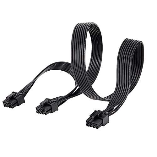 YieJoya PCI-e 8 Pin auf Dual (6+2) Pin Stecker PCI Express Power Adapter Kabel für EVGA Modular Netzteil und Grafikkarte
