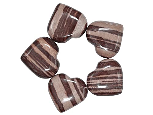 Image of Narmada Shiva Lingam Crystal Heart Palm Pebbles Stones for Anxiety Stress Relief Massage - AAA Grade Original Healing Gemstone Agate Heart Palm Stone for Yoga Meditation Spiritual