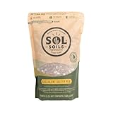 Sol Soils Succulent Gritty Mix 2 Quarts - Fast Draining Peat Moss Free Succulent Soil Potting Mix with Coconut Husk Chips, Perlite & Pumice