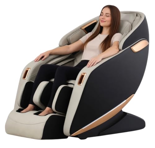 Image of WellMore Full Body Massage Chair For Home Office Use (Grey-Black)