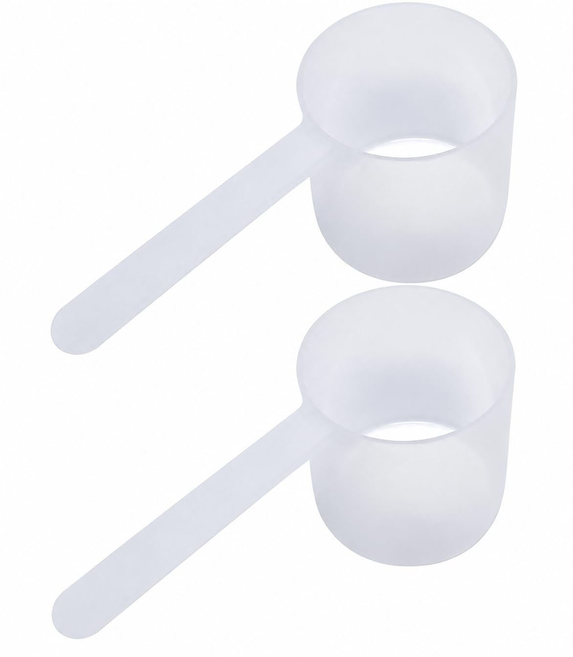 3/8 Cup (3 Oz. | 6 Tablespoon | 90 mL) Long Handle Plastic Measuring Scoop for Coffee, Protein Powder, Pet Food, Spices, Grains, Dry Goods – Food-Grade BPA-Free (Pack of 2)