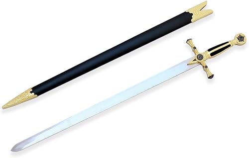 Miniatura 2 de Espada de cruzada medieval de 33 pulgadas (83.8 cm) con vaina, elige tu estilo