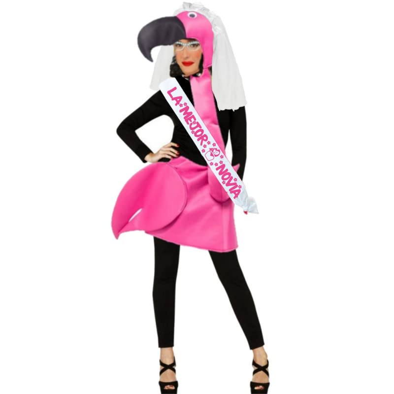 Disfraz de Flamenco novia con banda a hombros - despedidas de soltera