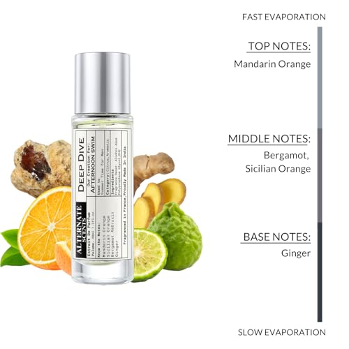 Image of Alternate Scents Deep Dive Long Lasting 40ML Perfume for Men | Fresh Aquatic Citrus Fragrance | 30% Oil Concentration Extrait de Parfum | Inspired by Afternoon Swim | Luxury Perfume Made in India