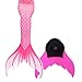 Produktbild Xyfushi Meerjungfrauenflosse zum Schwimmen mit Monoflosse für Damen und Mädchen (Rosa A, Erwachsene Small)