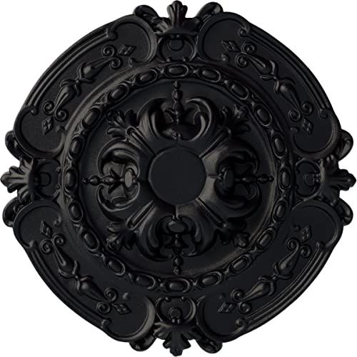 Image of Ekena Millwork CM17SOSGSDecorative Ceiling Medallions Modeled After Original Historical Patterns & Designs, Steel Gray