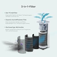 Xiaomi Smart Air Purifier 4 Pro Luftreiniger (beseitigt bis zu 99,97% Tierhaare, Pollen, Staub, Viren & Aerosole: PCADR 500m³/h, FCADR 185m³/h, optimal für 60m², Touch Display, App/Sprachsteuerung) – Ansicht 4