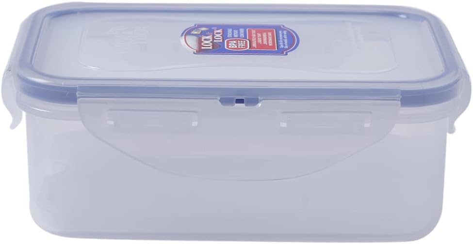 LOCK & LOCK LocknLock Easy Essentials Rectangular Butter and Cheese Container Food Container, Small, 15.0 Ounce - Clear