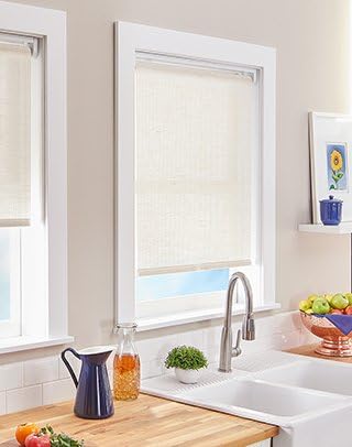 Miniatura 2 de Curtainworks Miami - Persiana para ventana, 47 pulgadas de ancho x 64 pulgadas de largo, natural