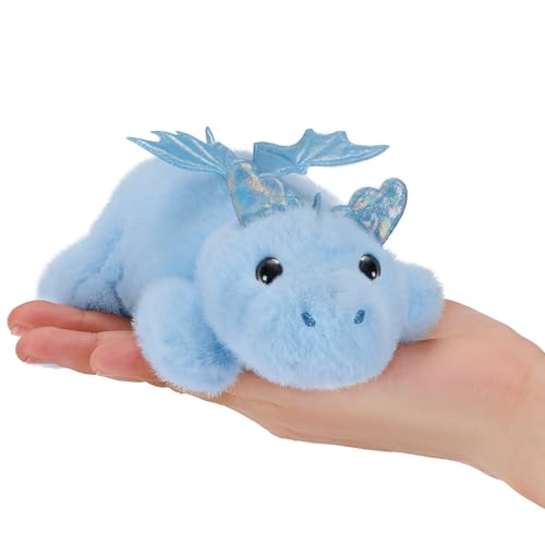 PEACH CAT Dragon Plush Cute Dragon Stuffed Animal Small Plushies Toys Gifts for Kids Blue
