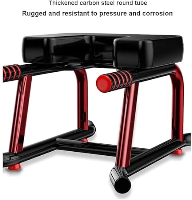 Yoga Headstand Bench with Double Armrests, Ergonomic Yoga Inversion Chair, Home Workout Yoga Stool, Steel Frame with Widened Panel