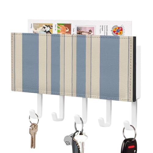 Colgador para llaves de pared autoadhesivo con estante porta correo 2
