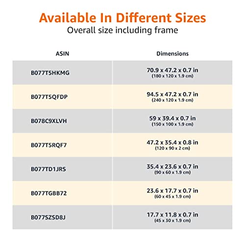 Amazon Basics Magnetic Whiteboard with Pen Tray, Aluminium Trim and Dry-Wipe Writing Surface, 90 x 60cm (WxH), White - 5