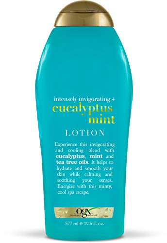 OGX Intensely Invigorating + Eucalyptus Mint Body Lotion, 19.5 Fl Oz (Pack of 1)