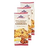 Lot 3x Cookies chocolat blanc & cranberries - Paquet 200g