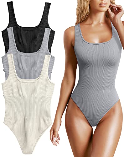 HOPYOP 3 Piece Bodysuits for Women