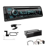 KDC-BT960DAB mit Radioeinbaukit für Volkswagen Golf IV () Baujahr: 1997-2003, Blendenfarbe: schwarz