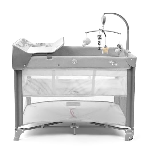 Ber�o Desmont�vel 0-15 Kg Multikids Baby DayDream Cinza - BB404