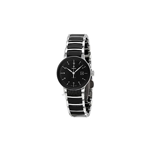 Rado Centrix Automático Negro Dial Cerámica de Dos Tonos Reloj de Mujer R30942162