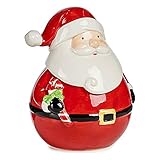 Farbe: mehrfarbig Krist+ Dekofigur Weihnachtsmann Keramik 16,5 x 21 x 17,3 cm