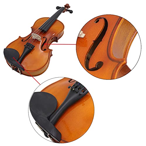 Violino Elétrico Acústico, AV 03 EQ Kit de Violino Elétrico Acústico Tiger Stripes Violino de Madeir