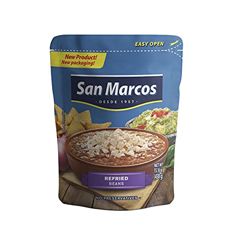 Image of San Marcos Refried Pinto Beans, 15.01 oz (Pack of 12)