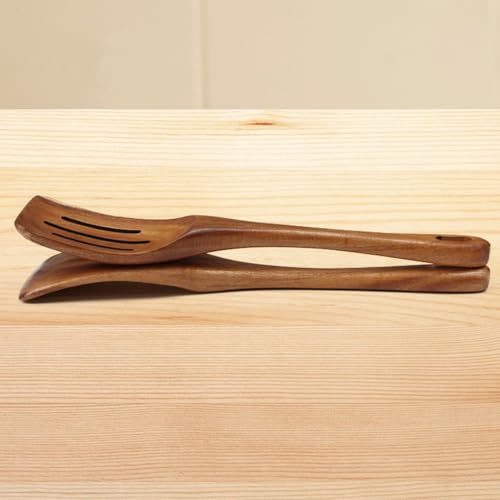 Zenxylo Wooden Spoons for Cooking & Cooking Spatula Turner Set, Premium Teak Wooden Cooking Utensils Set, Wooden Mixing Spoon - image 5
