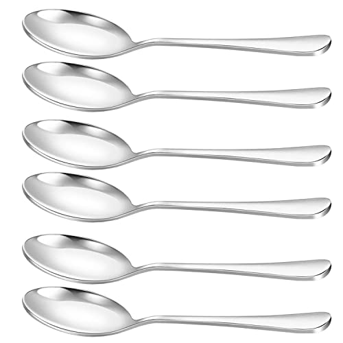 Suppenlöffel edelstahl geeignet für Zuhause und Restaurants löffel set esslöffel soup spoon set göffel edelstahl löffel suppenlöffel esslöffel set suppen löffel (6 Stück) Cover