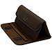 Smart Glove Brown Premium Durable Leather Cover Sleeve Carrying Case can Easily be Converted to a Stand for Kindle Touch 6 inch Display Plus Earbuds